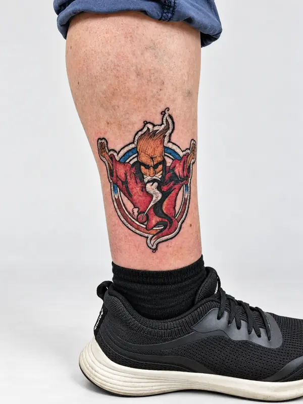 Farbiges Motiv, Fessel. Tätowiert bei Tattoo Overkill in Gifhorn